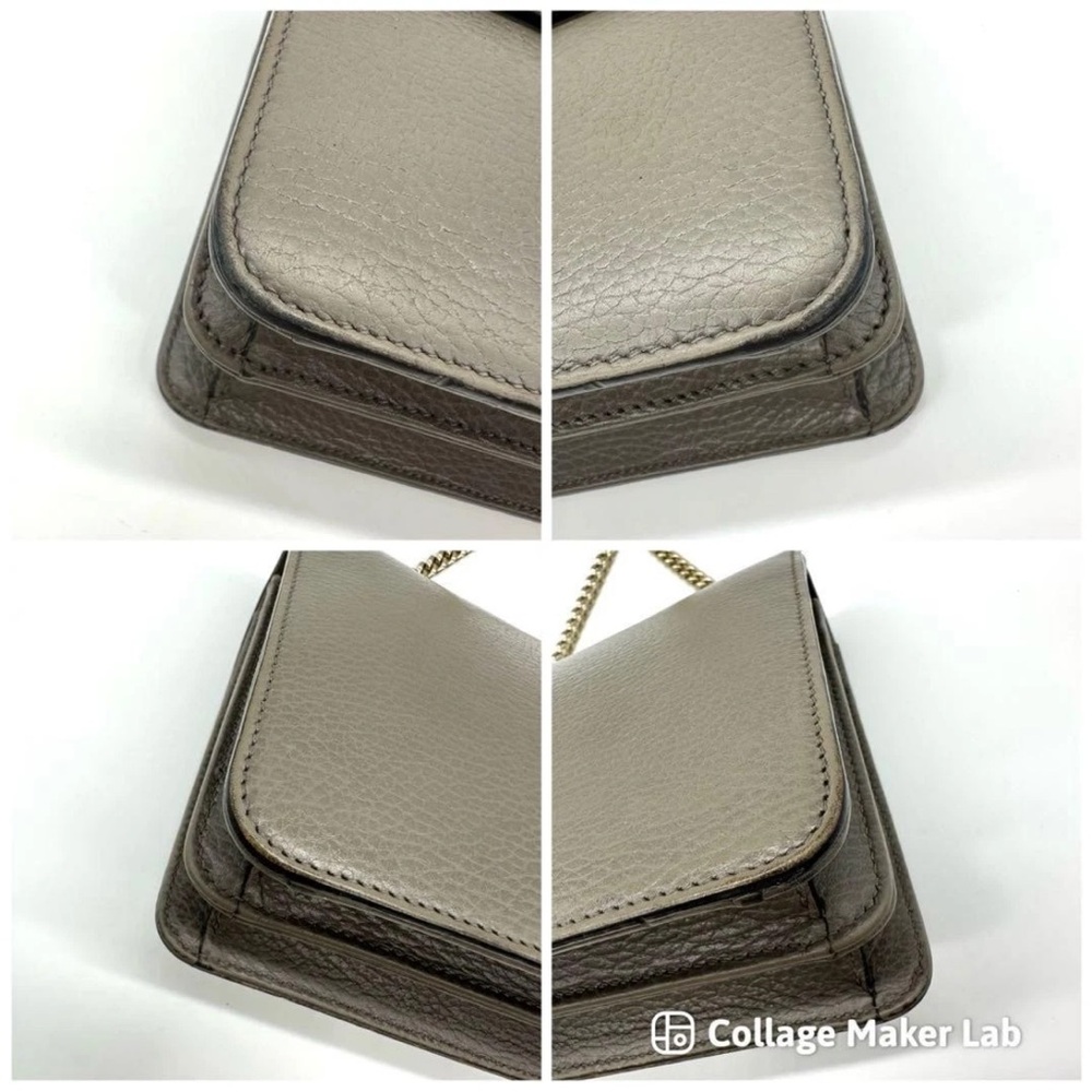 Gucci Olive Leather Shoulder Bag - Picture 6 of 14